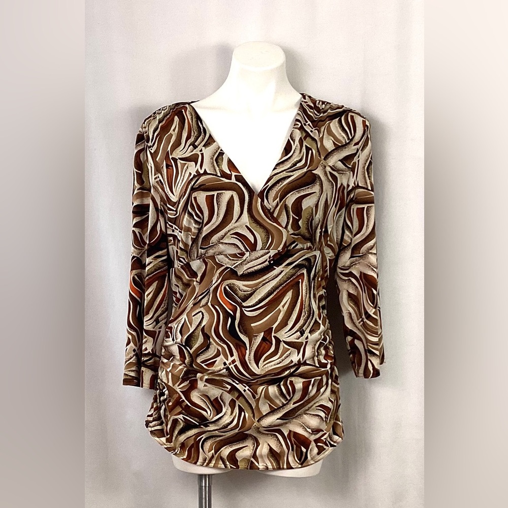 Fashion bug -stretch knit blouse
